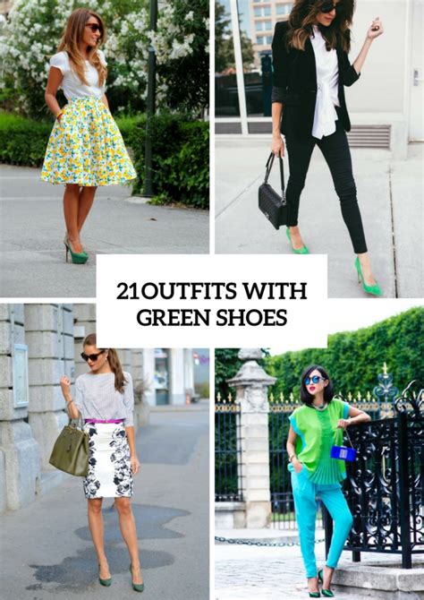 outfits with green shoes.